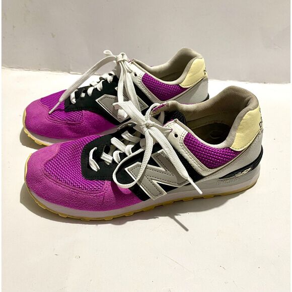 New Balance 574 classic weekend expedition tennis shoes purple running  women 10 - Picture 2 of 11